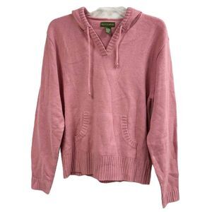 Mountain Lake Womens Hooded Pullover Sweater Front Pocket Drawstring Long Sleeve